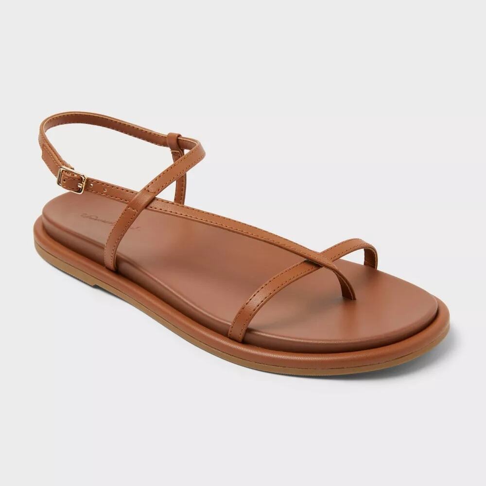 Ivy Footbed Sandals - Universal Thread - Cognac - Women's 7.5